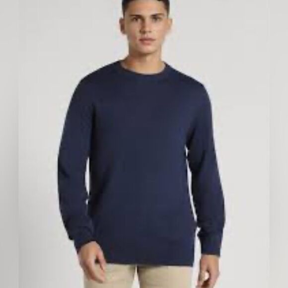 American Eagle waffle crewneck long sleeve lightweight sweater top size small - Picture 2 of 7